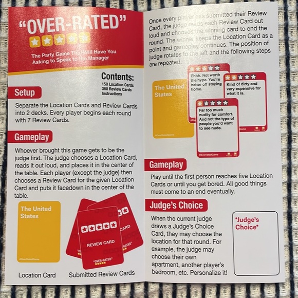 Over-Rated Card Game - Picture 4 of 4